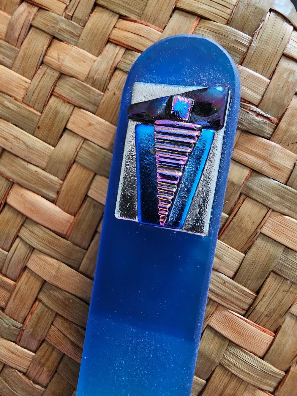Nail File Hand Crafted With Dichroic Gass With Case